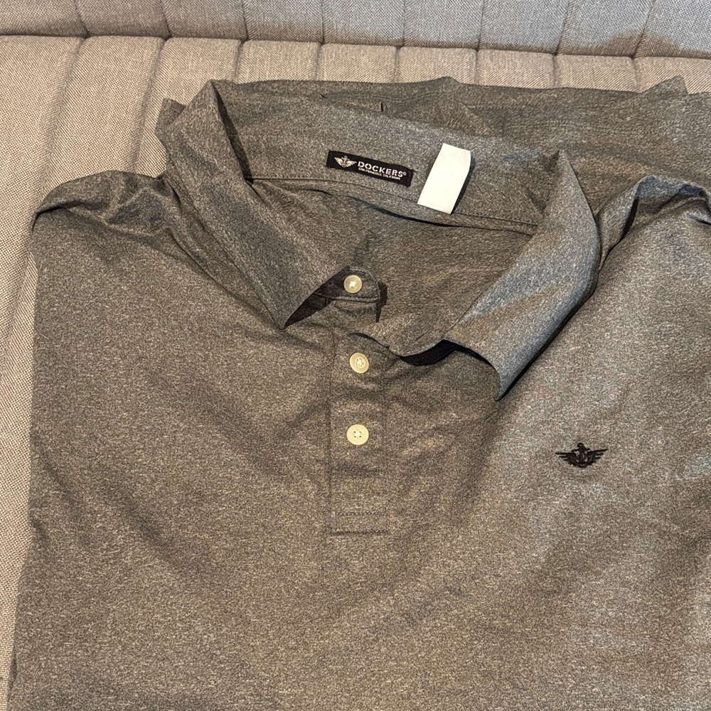 Dockers Men's Charcoal Polo Shirt